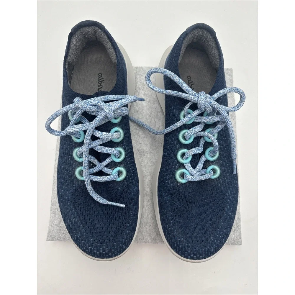 Allbirds Woman's‎ Tree Dasher Crest White Sole Running Shoes Size W9.5